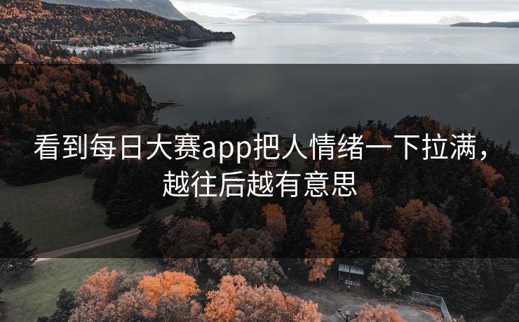 看到每日大赛app把人情绪一下拉满，越往后越有意思